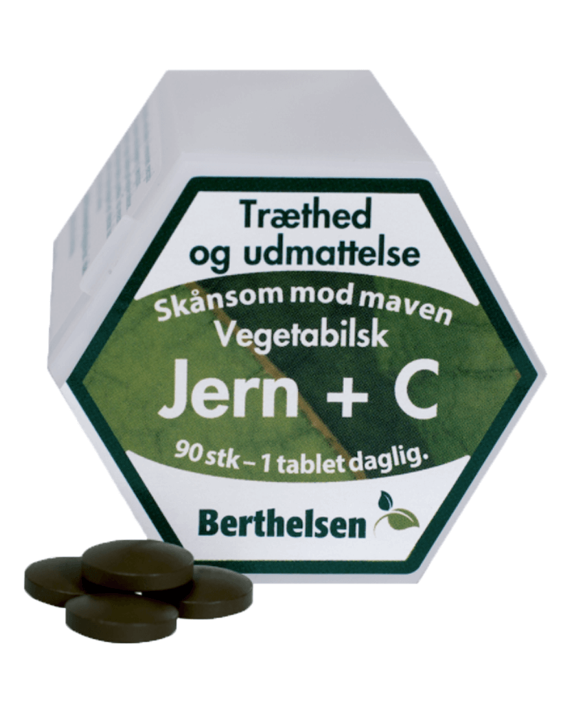 Billede af Berthelsen Naturprodukter - jern+C 90 stk.