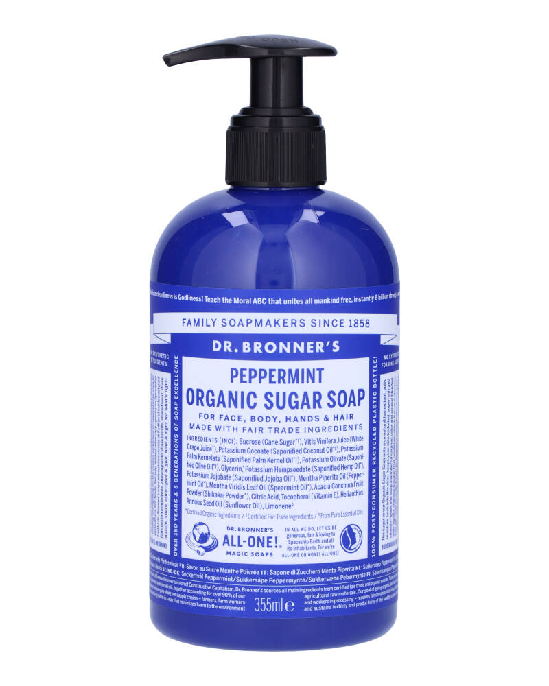 Dr. Bronner's Organic Pump Soap Peppermint 355 ml