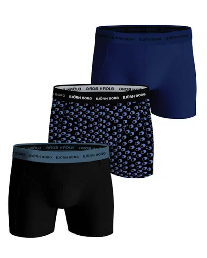 Björn Borg 3-pack Cotton Stretch Shorts Str. S 3 stk.