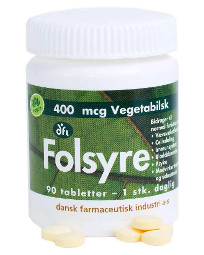 Berthelsen Naturprodukter - Folsyre 400mcg   90 stk. billede