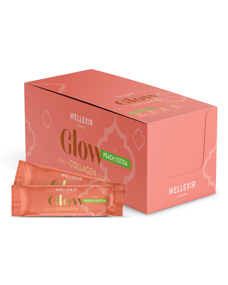 Wellexir Glow Beauty Drink Peach Ice Tea 6 g 50 stk.