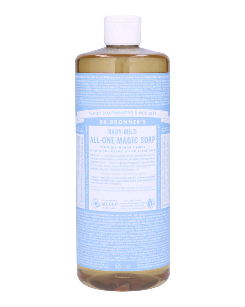 Dr. Bronner's Pure-Castile Soap Baby-Mild (Unscented) 945 ml billede