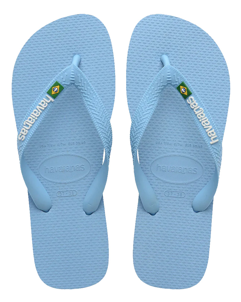 Havaianas Brasil Logo - Blå Lavendel/Hvid - Str. 37/38