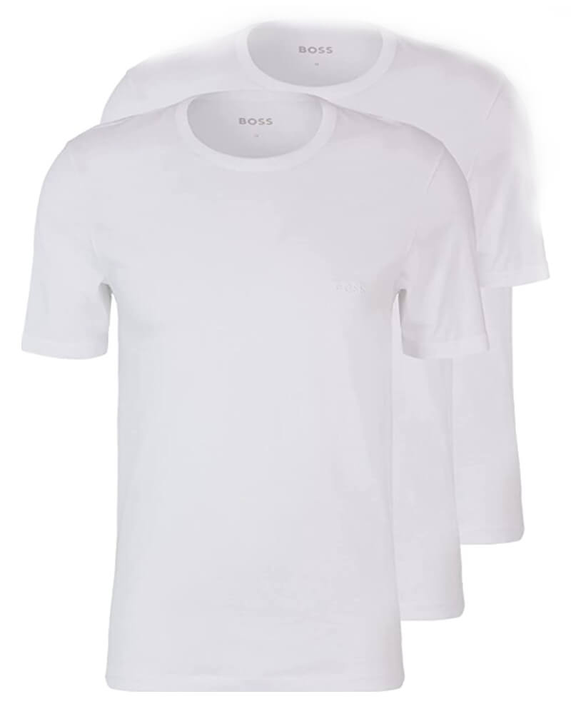 Boss Hugo Boss 2-pack T-Shirt White Size Small   2 stk.