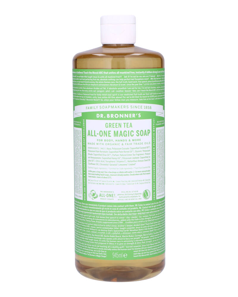 Dr. Bronner's Pure-Castile Soap Green Tea 945 ml billede
