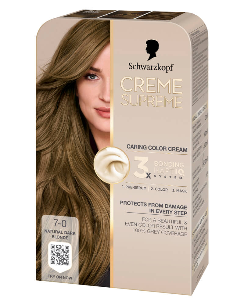Schwarzkopf Creme Supreme 7-0 Natural Dark Blonde 60 ml billede