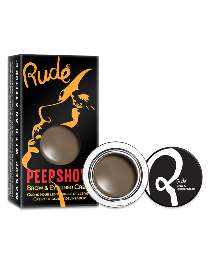 Rude Cosmetics Peep Show Brow & Eyeliner Cream Strip Tease 88035 (U) 3 g billede