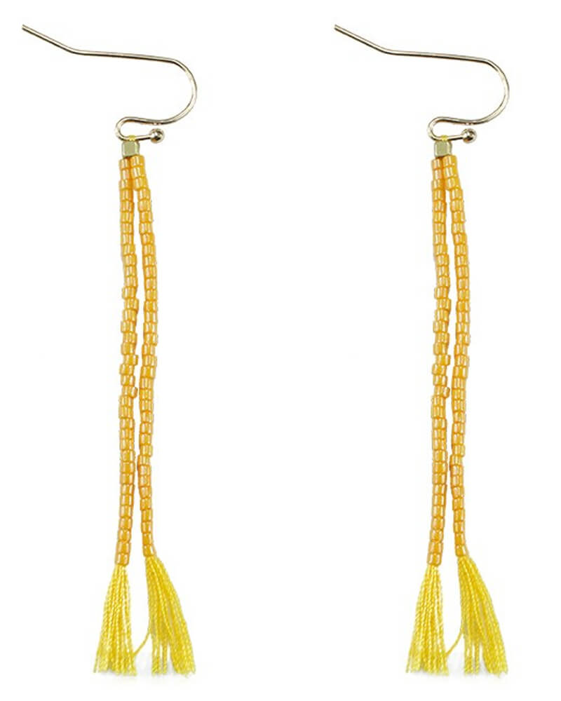Everneed Nille Tassel Øreringe Yellow  (U)