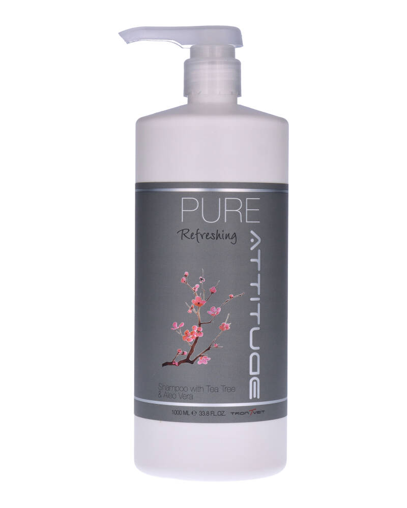 Trontveit Attitude Pure Refreshing Shampoo with Tea Tree & Aloe Vera, 1000 ml.