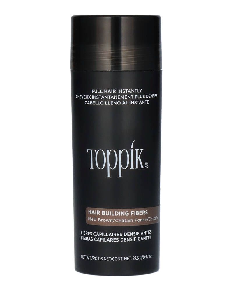 Toppik Hair Building Fibers - Med Brown 27 g billede