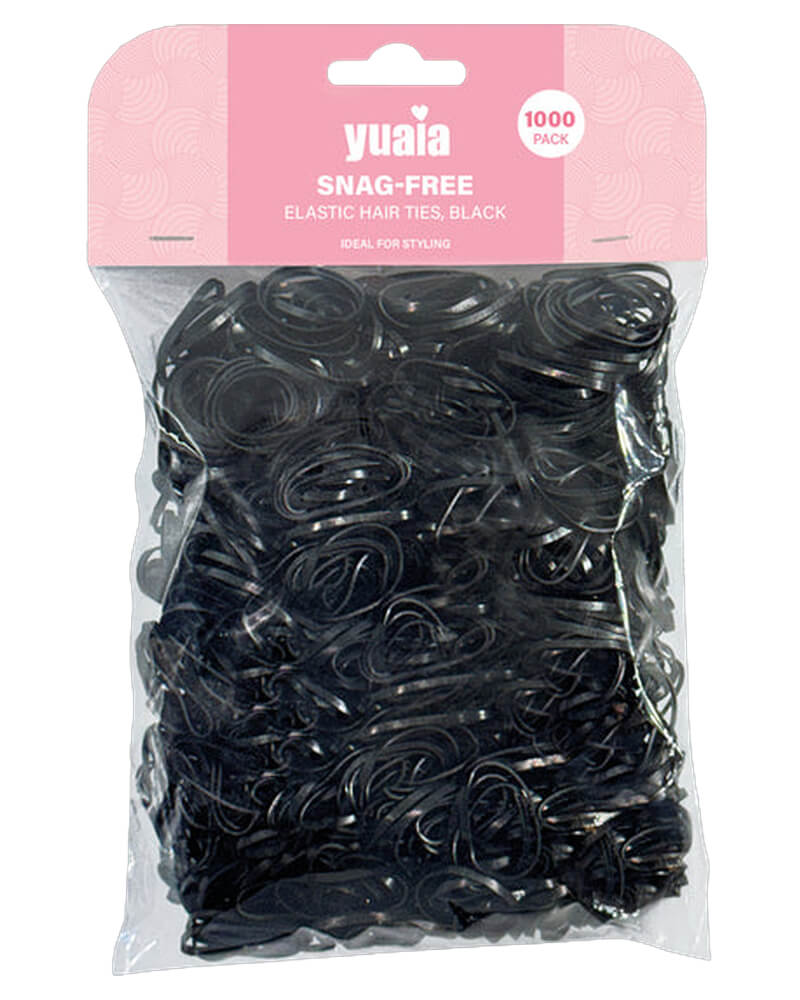 Yuaia Snag-free Elastic Hair Ties Black 1000 stk.