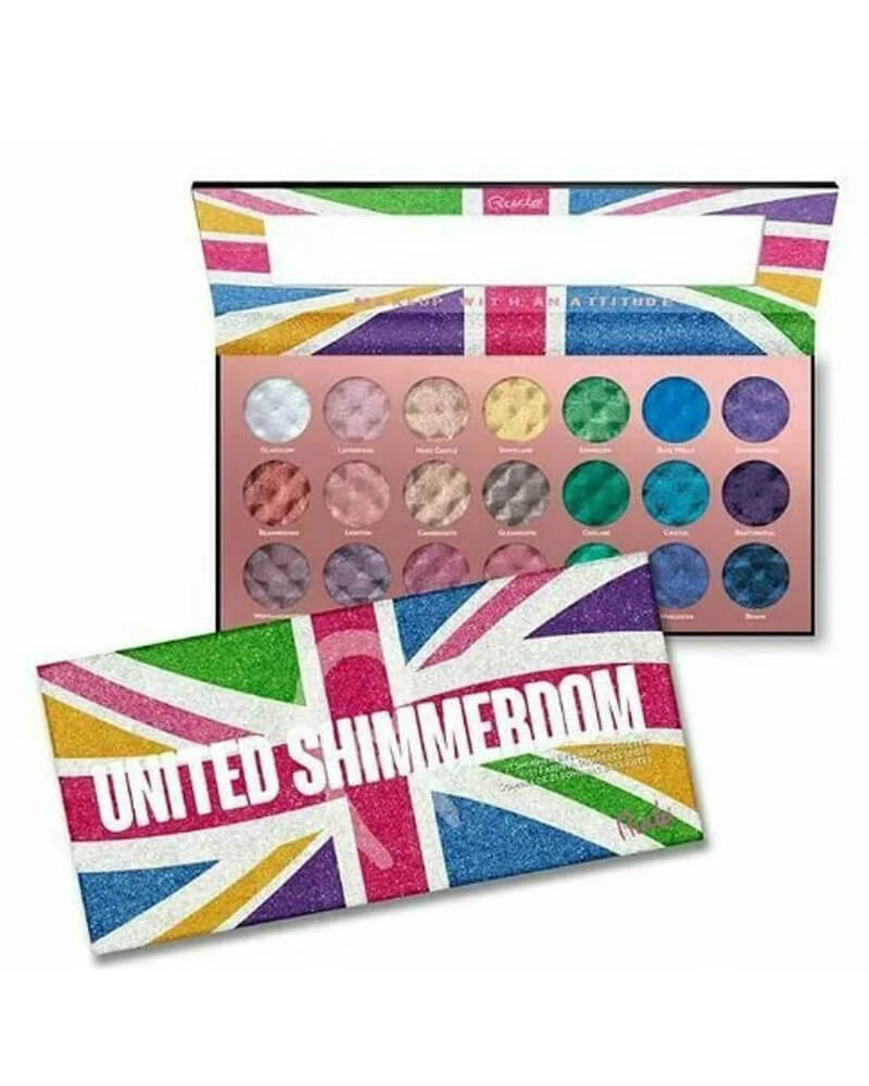 Rude Cosmetics United Shimmerdom - 21 Shimmer Eyeshadow Palette 25 g