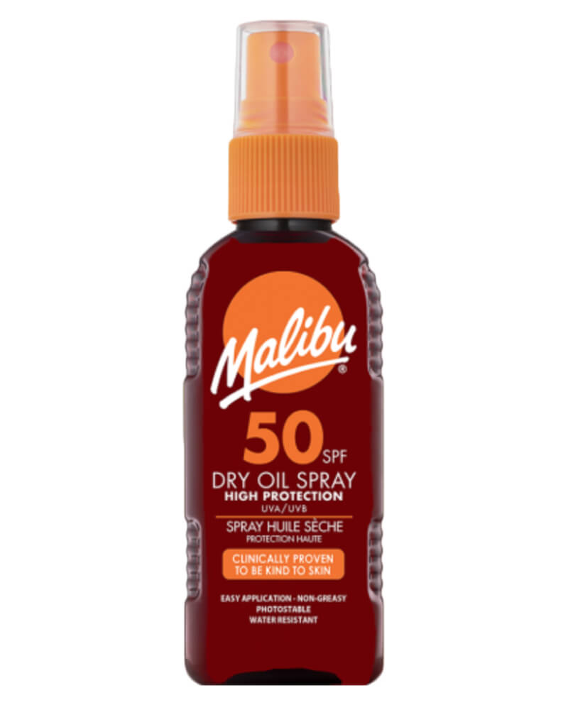 Malibu Dry Oil Sun Spray SPF 50 100 ml billede