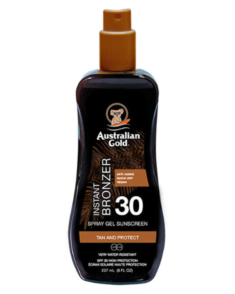 Billede af Australian Gold Spray Gel Sunscreen SPF 30 instant bronzer 237 ml