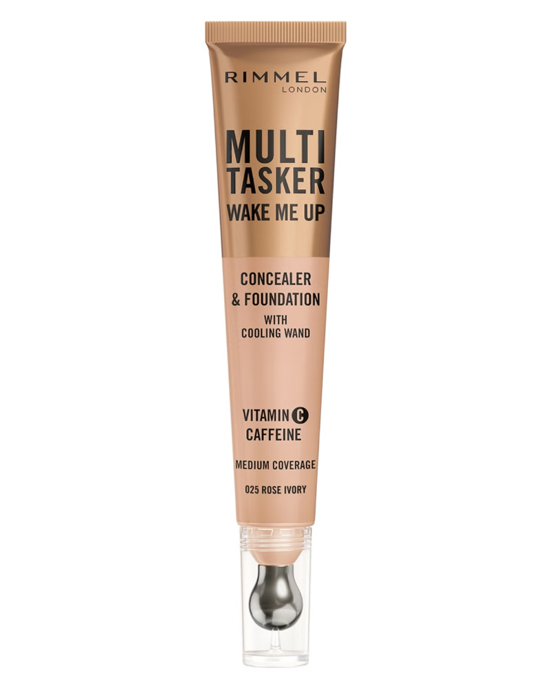 Rimmel London Multi Tasker Wake Me Up Concealer & Foundation Rose Ivory 025 - 20 ml
