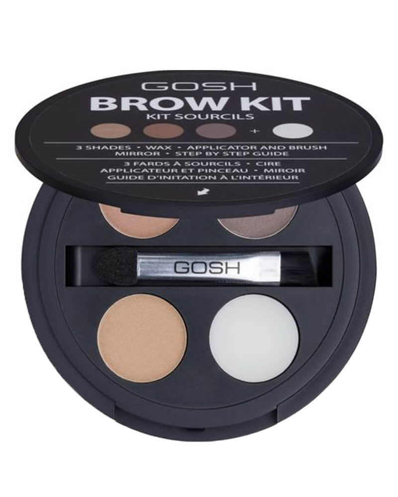 Gosh Copenhagen - Brow Kit - øjenbrynsmakeup Sæt Med Børste