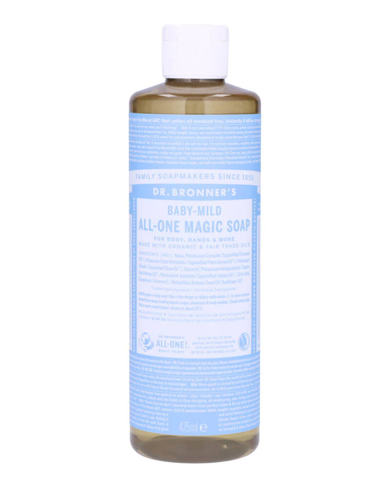 Dr. Bronner's Pure-Castile Soap Baby-Mild (Unscented) 475 ml