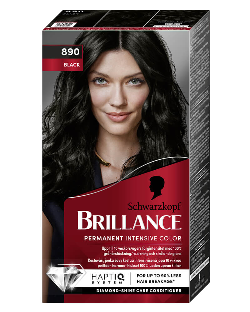 Schwarzkopf Brillance 890 Black (U) 160 ml billede