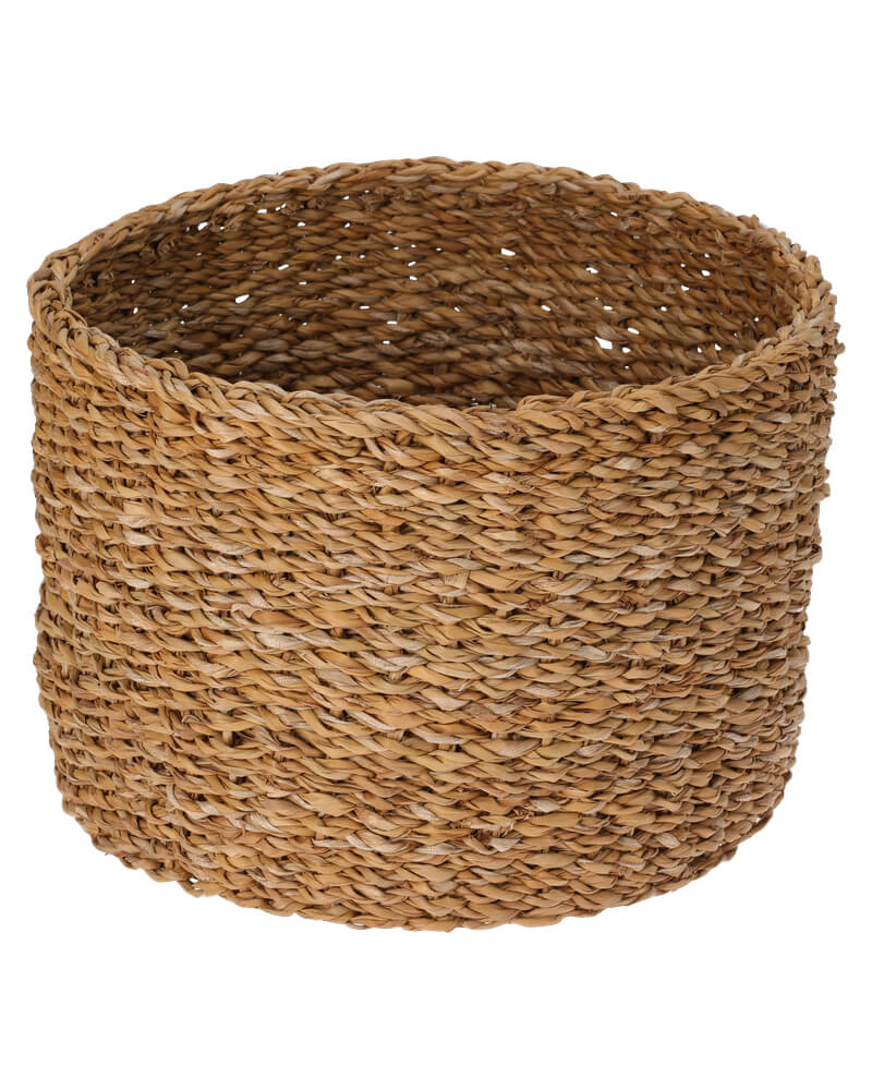 Excellent Housware H&S Collections Round Seagrass Basket 30x20