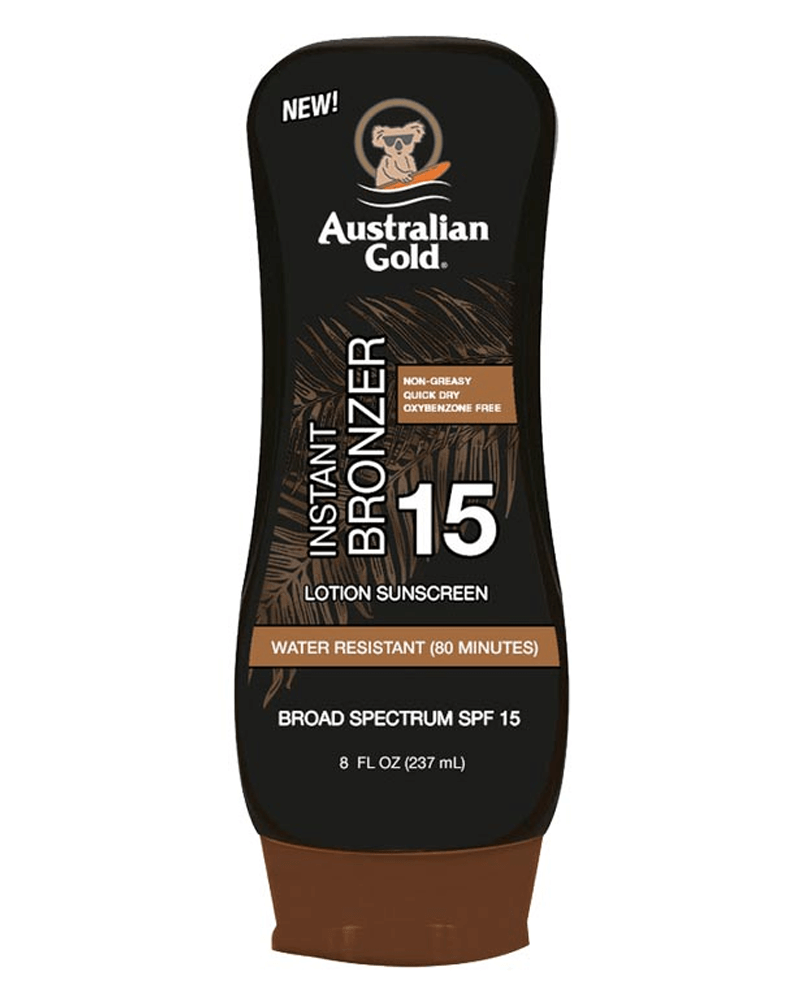 Billede af Australian Gold Instant Bronzer Lotion Sunscreen 15 237 ml