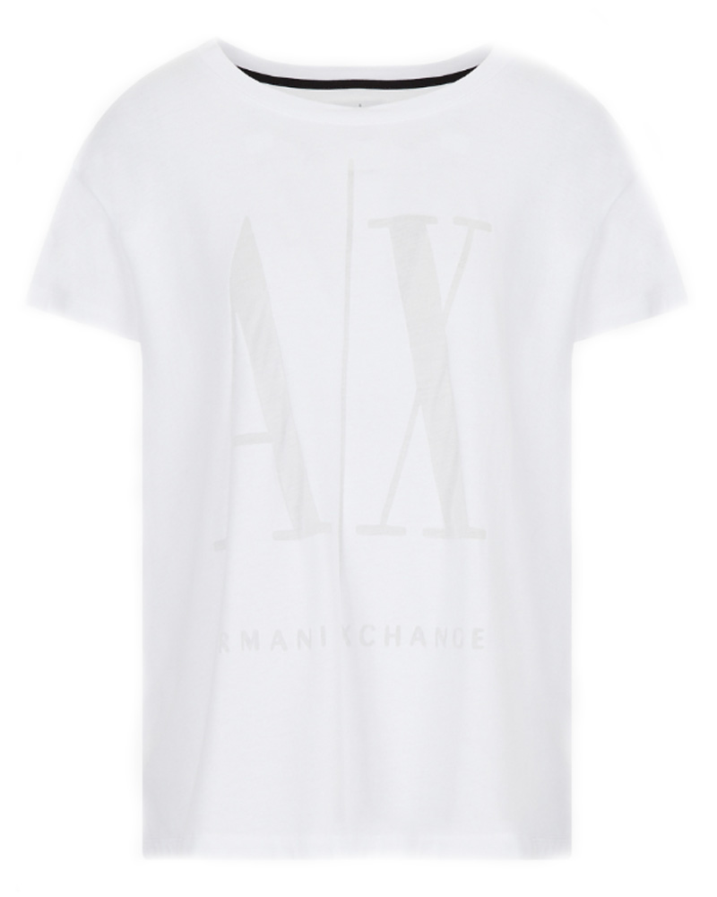 Armani Exchange Icon Period Women T-Shirt Hvid Str. L