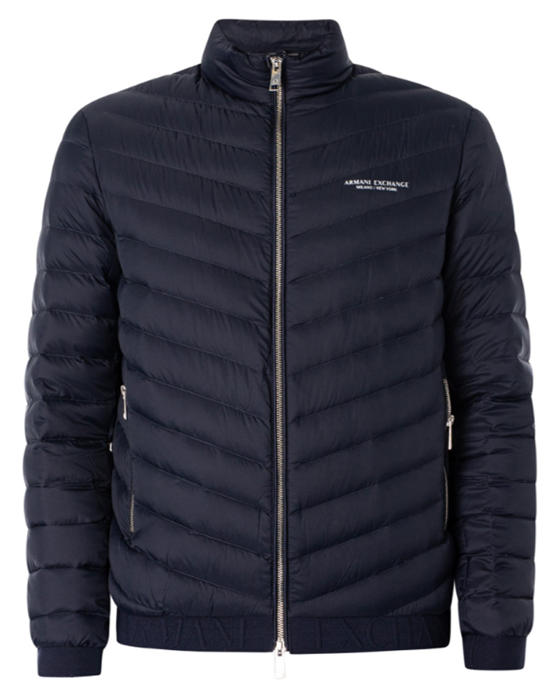 Armani Exchange Down Jacket Navy/Melange Grey XL