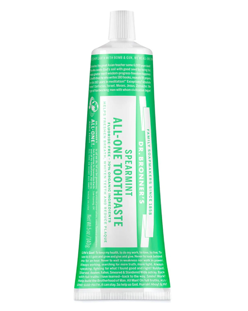 Dr. Bronner's Tandpasta Spearmint 140 g billede