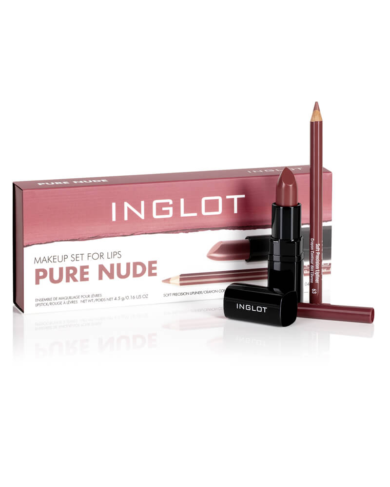 Inglot Makeup Set For Lips - Pure Nude (U)   2 stk.