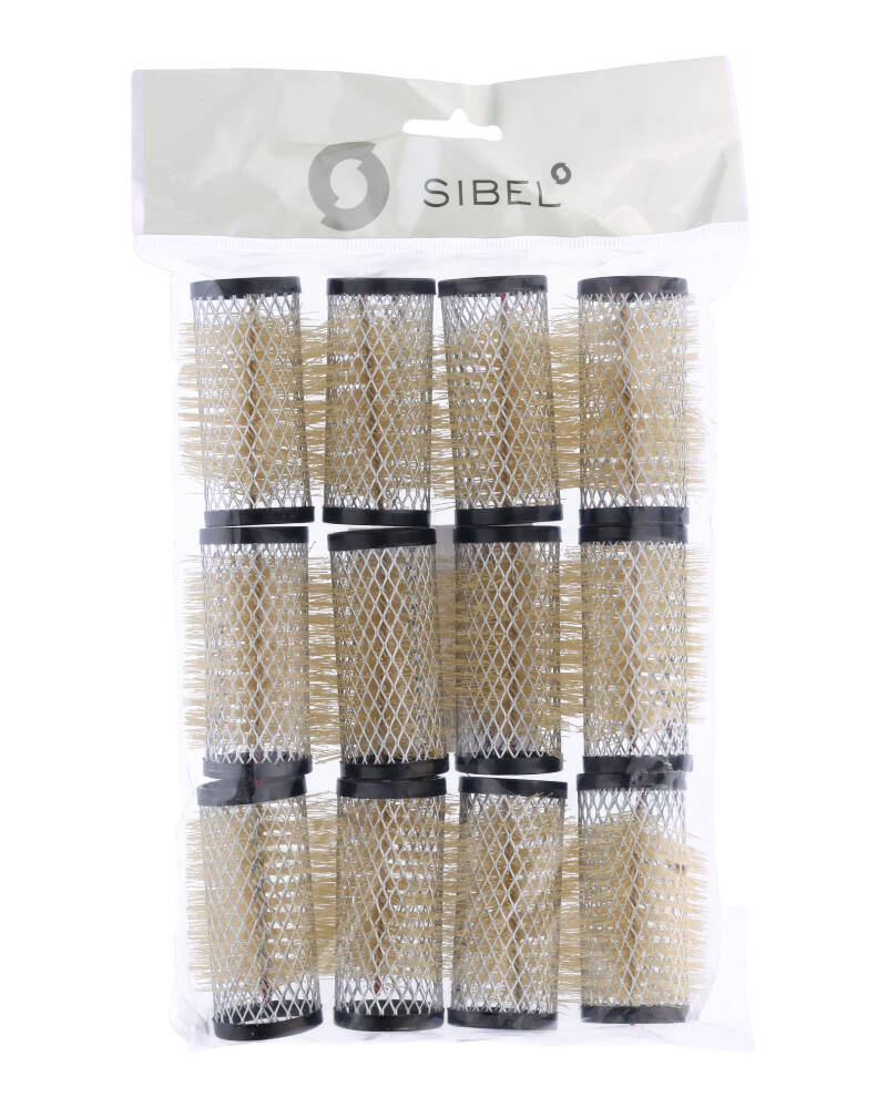 Sibel Metal Rollers Black 28mm Ref. P001336   12 stk.