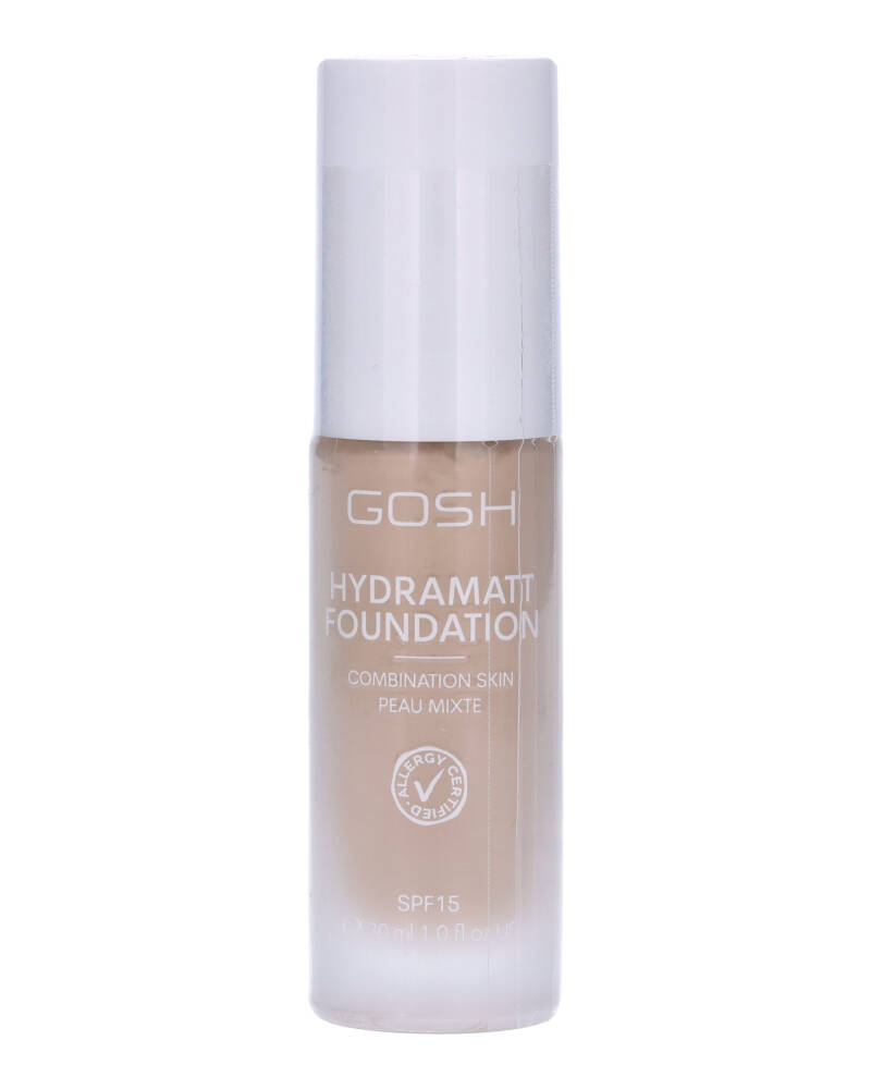 Gosh Hydramatt Foundation Combination Skin Peau Mixte 006N Medium Light 30 ml billede