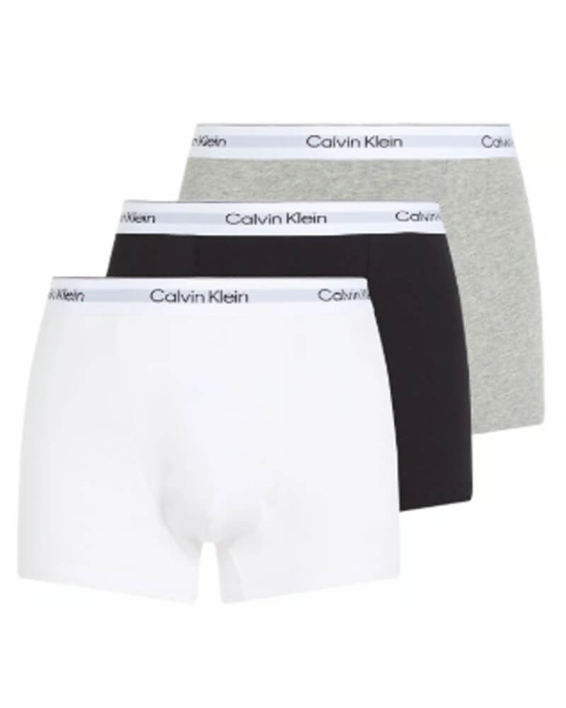 Calvin Klein 3P Icon Cotton Relaxed Fit Trunks Flerfarvet bomuld Small Herre