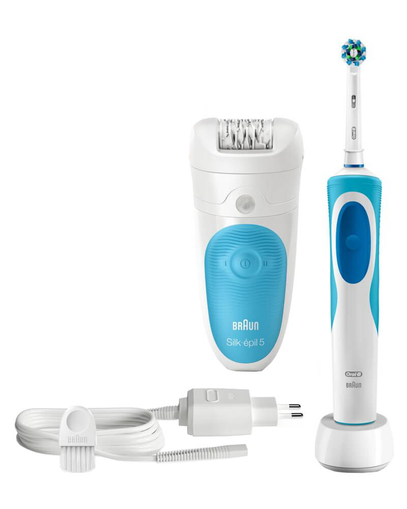 Billede af Braun Silk Epil 5 + Oral B Elektrisk Tandbørste