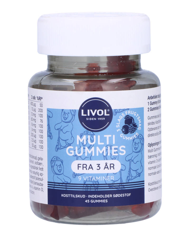 Livol Multi Gummies Frugtsmag   45 stk.