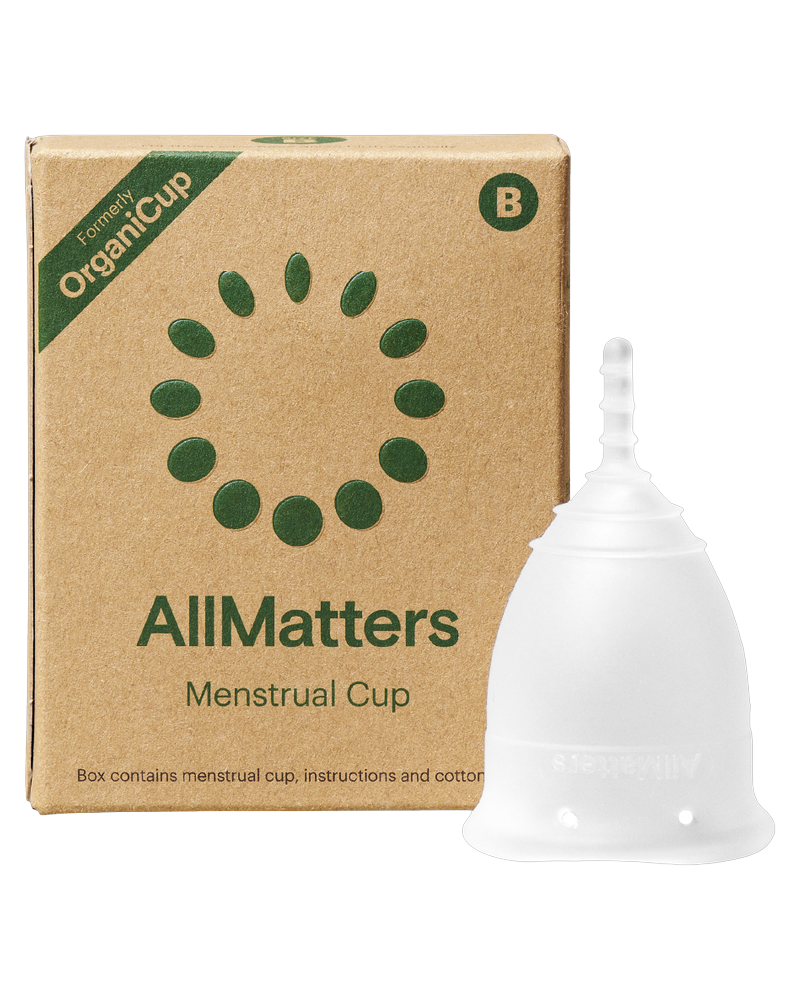 AllMatters OrganiCup model B menstruationskop, 1 stk