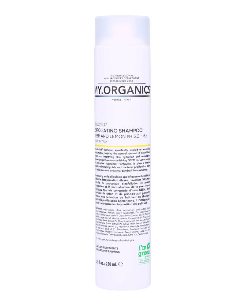 My.Organics The Organic Exfoliating Shampoo Neem And Lemon 250 ml