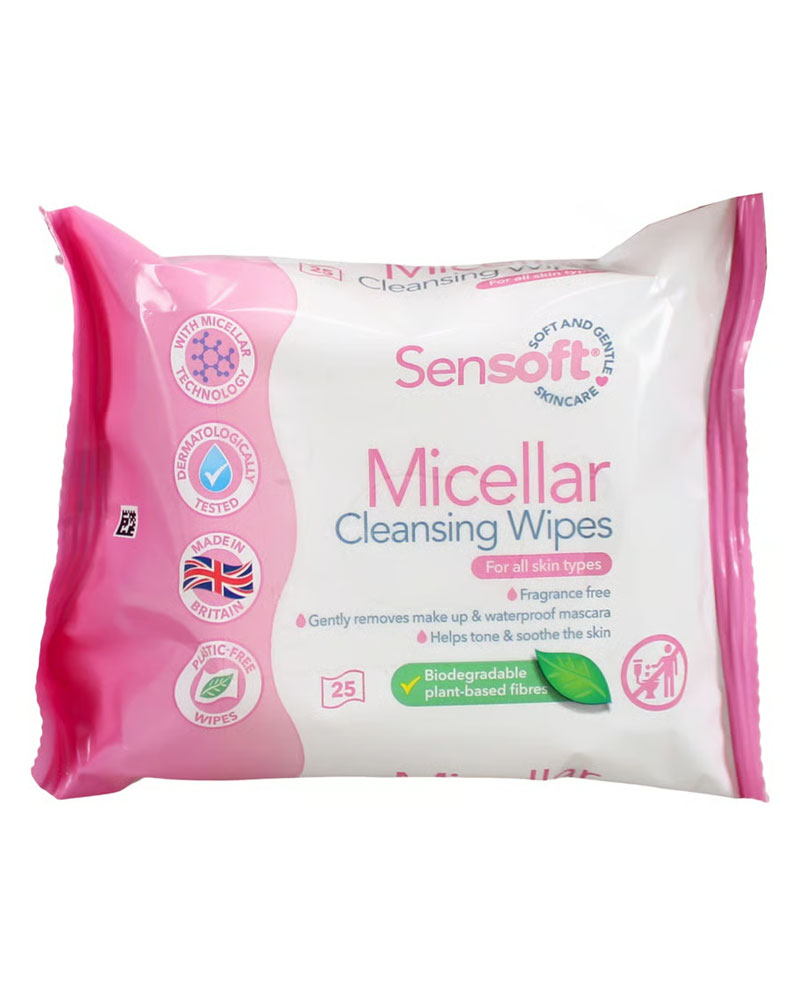 Sensoft Micellar Cleansing Skincare Wipes