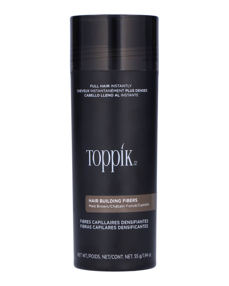 Toppik Hair Building Fibers - Med Brown 55 g billede