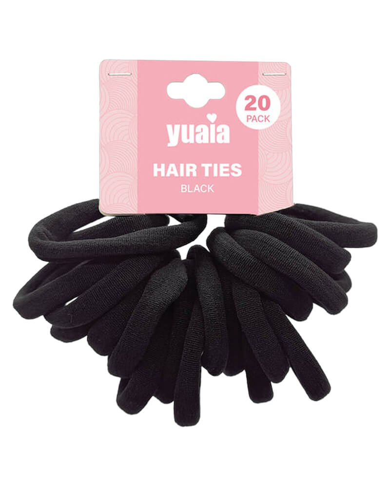 Yuaia Hair Ties Black 20 stk.