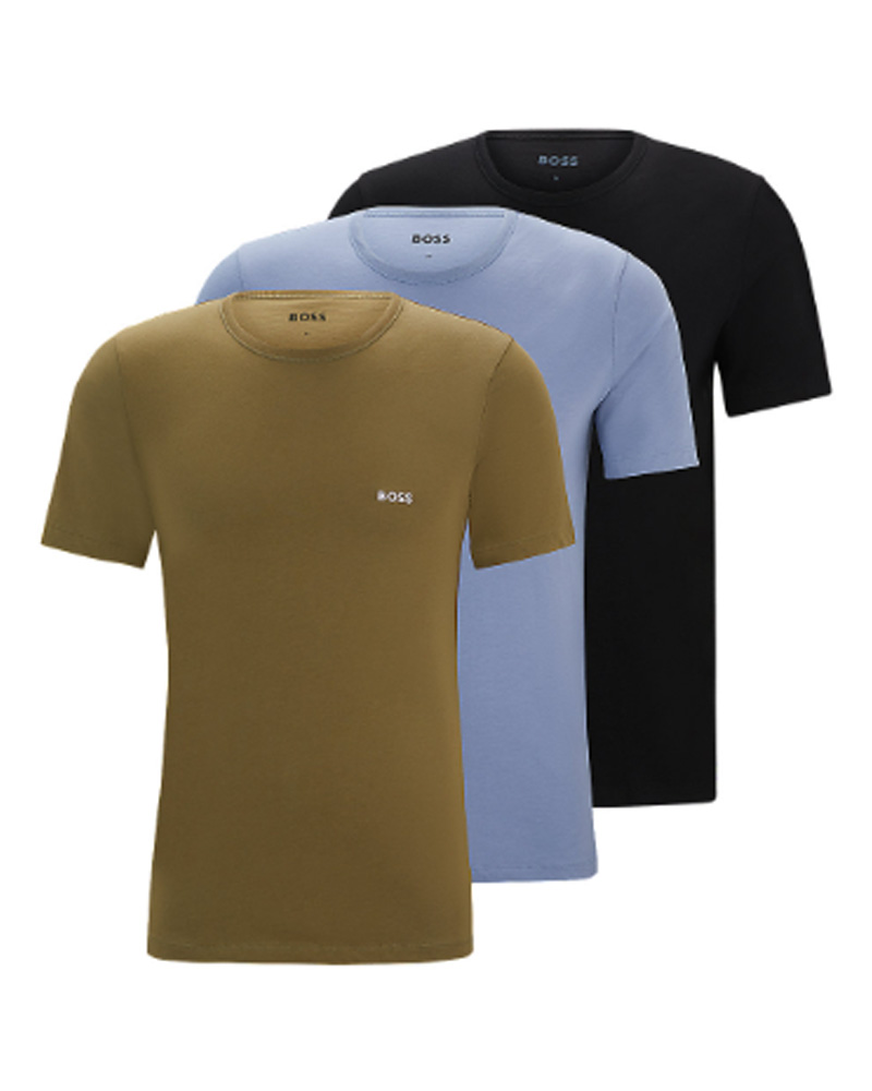 Hugo Boss 3-Pack Crew Neck T-Shirt Cotton Str. M   3 stk. billede