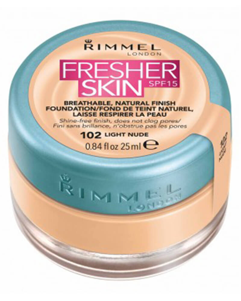 Rimmel Fresher Skin Foundation SPF 15 102 Light Nude 25 ml