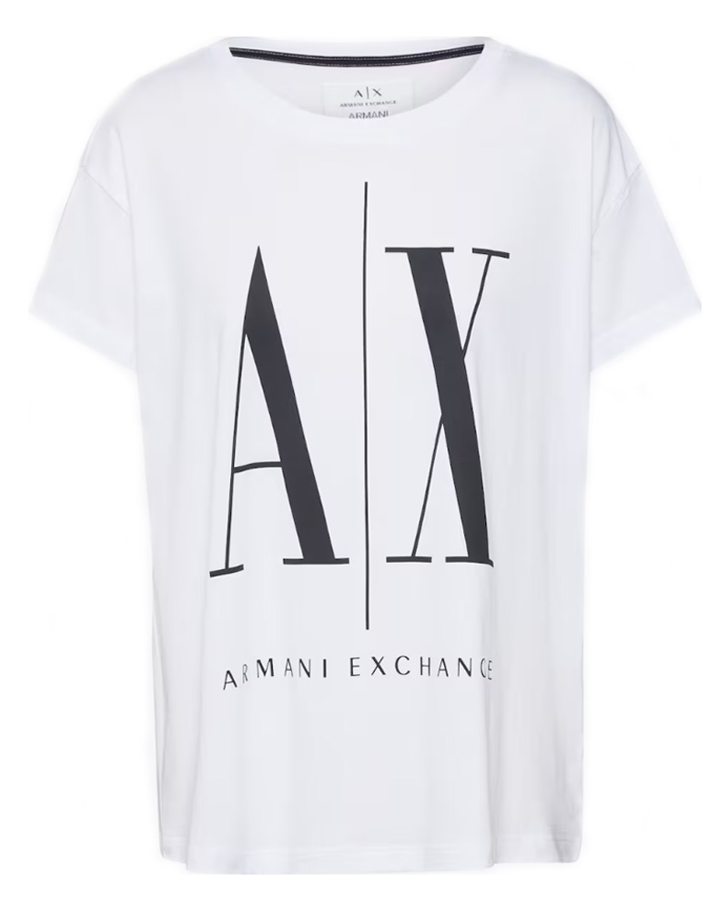 Armani Exchange Icon Period Women T-Shirt Hvid Str. XL