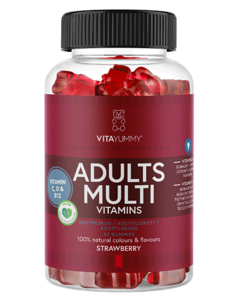 VitaYummy Adults Multi Vitamins Strawberry (Stop Beauty Waste) 60 stk.