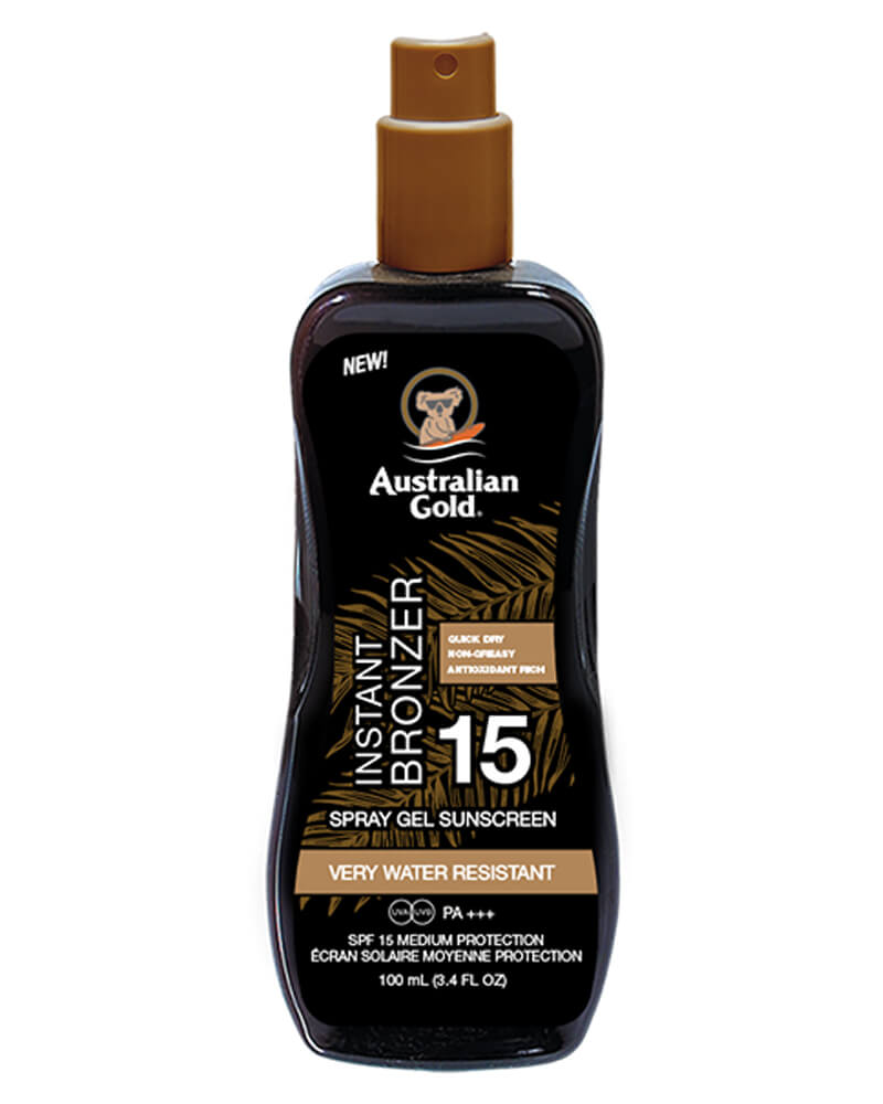 Australian Gold Instant Bronzer Spray Gel Sunscreen SPF 15 100 ml (0054402730423)