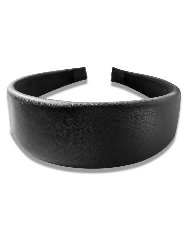 Everneed Milano Skind Hårbøjle - Black (U)