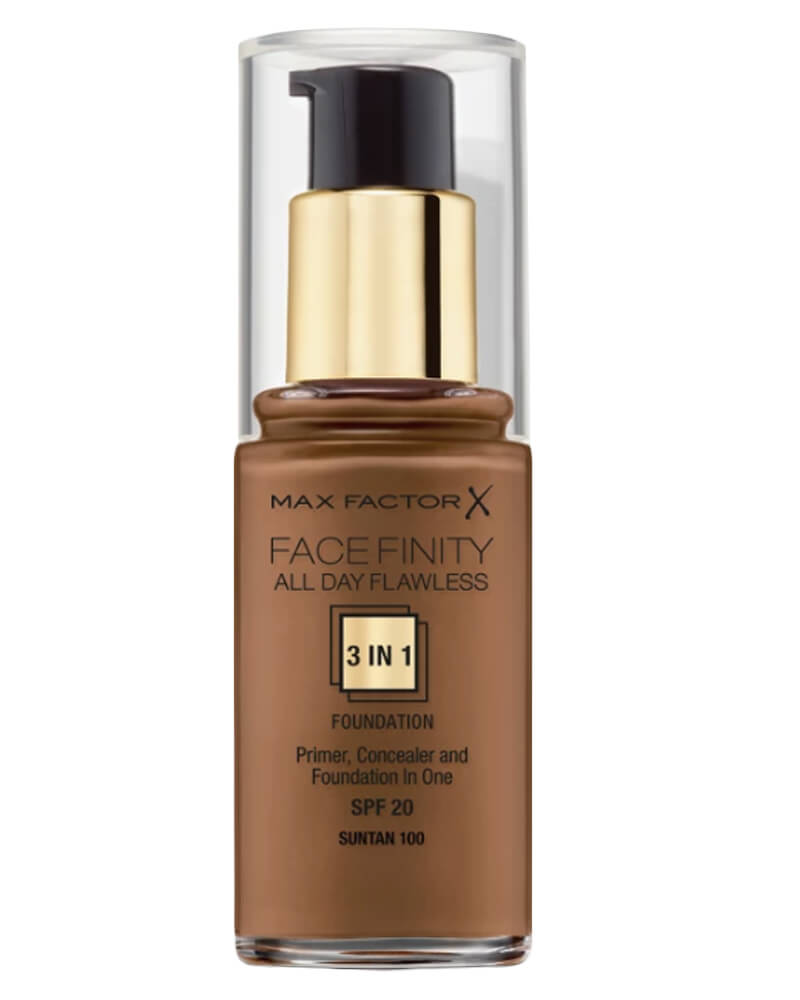Max Factor Facefinity 3-in-1 Foundation Sun Tan 100 30 ml