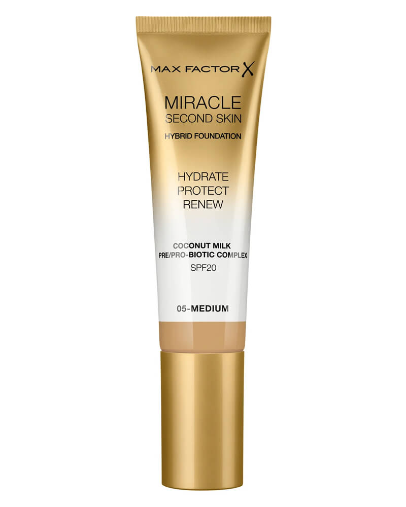 Max Factor Miracle Second Skin Hybrid Foundation 05 Medium 30 ml (3614229764833)
