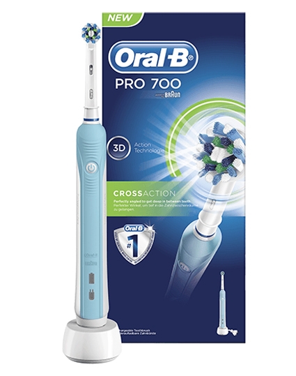 5: Oral B Braun Pro 700 CrossAction Elektrisk Tandbørste