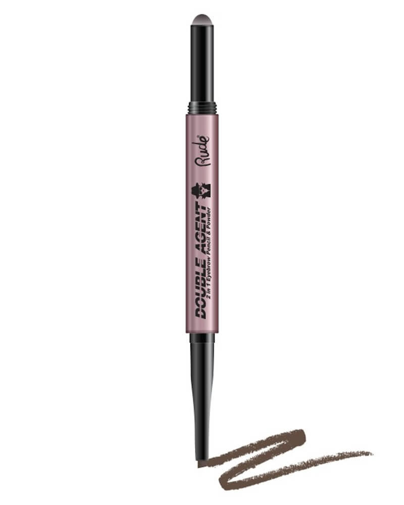 Rude Cosmetics Double Agent 2 in 1 Eyebrow Pencil & Powder Neutural Brown (U) 0 g billede