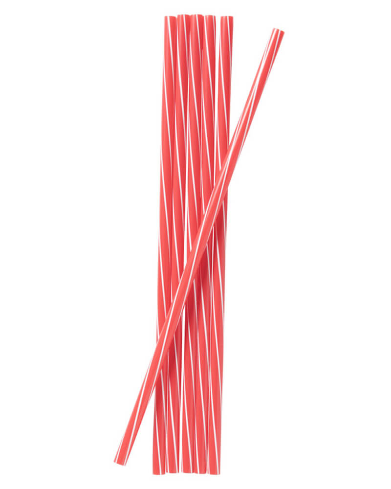 Excellent Houseware Plastik Sugerør Rød   6 stk.