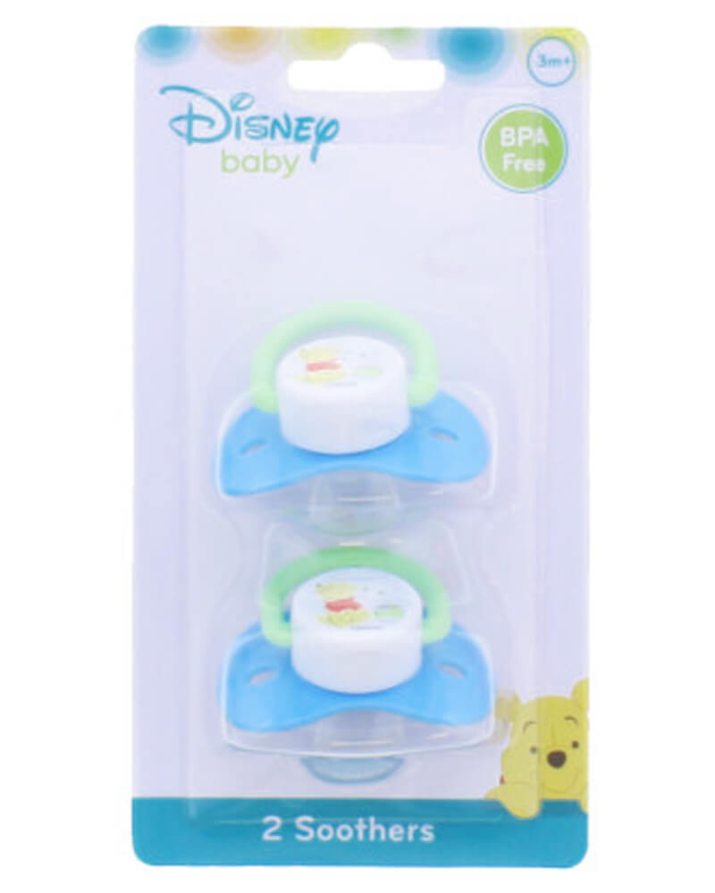 #3 - Disney Baby Peter Plys Sutter 3m+ Grøn   2 stk.